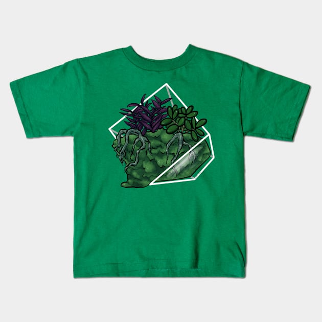 Moss Terrarium Kids T-Shirt by mcbenik